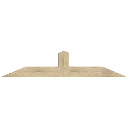 Ekena Millwork Portland Rough Sawn Timber Gable Bracket, Douglas Fir, 72"W x 15"H x 6"D x 6"F, 5/12 Pitch GBW072X15X0606POR00RDF